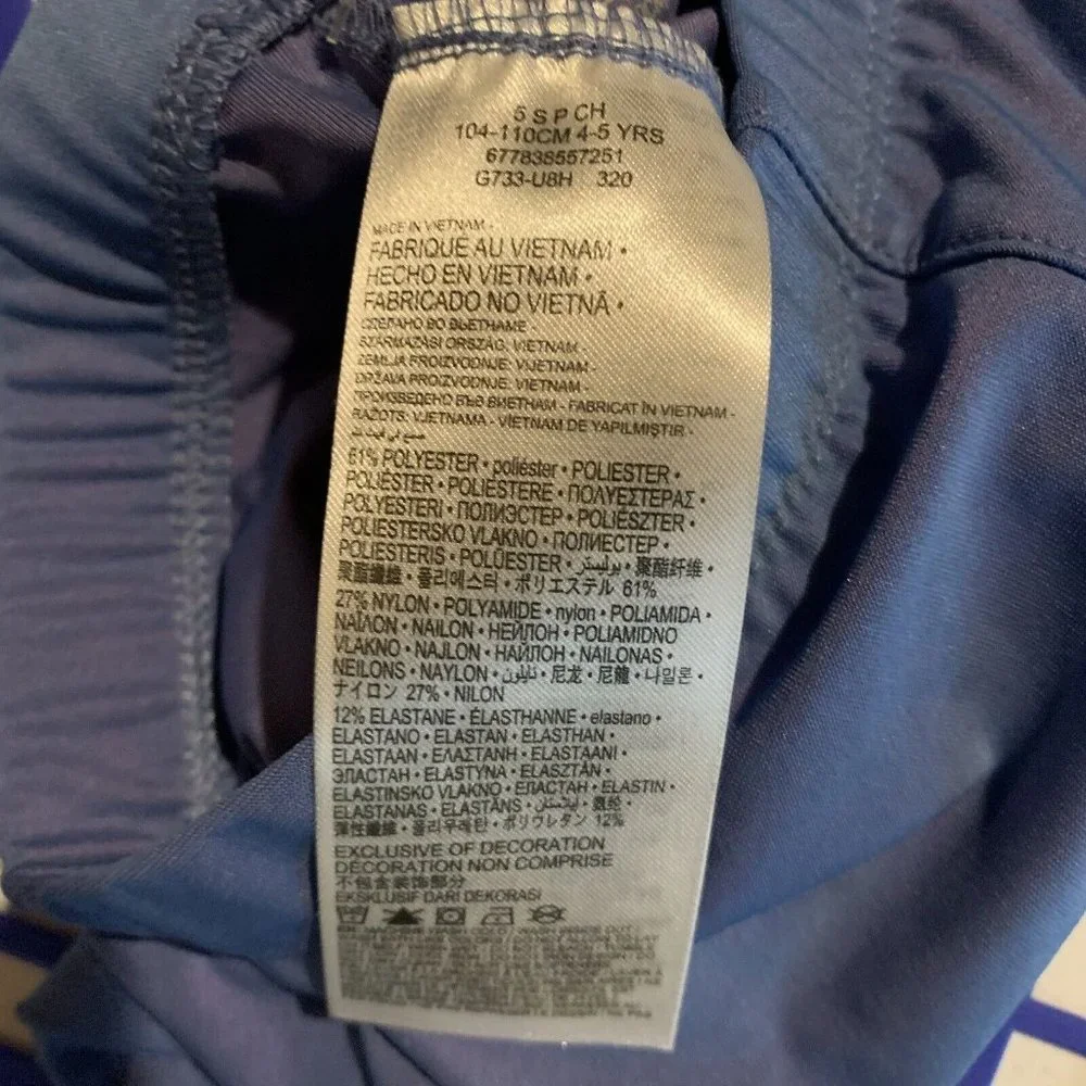 Nike Leggings‎ Girls 6X Royal Blue Dri-Fit Stretch Elastic Waist Pull-On 7381